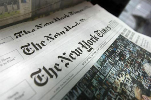 Image of the New York Times Newspaper